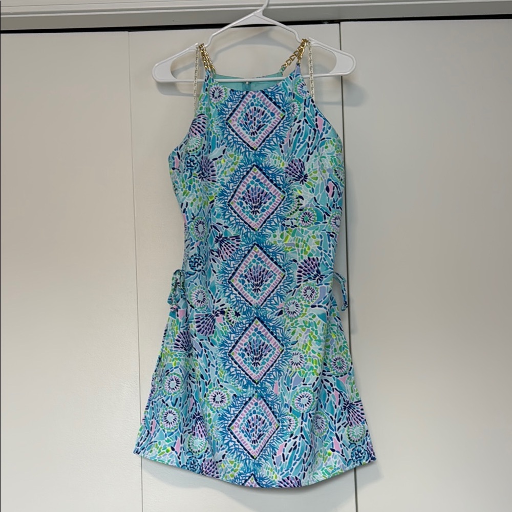 Lilly Pulitzer Pearl Romper - Blue Ibiza Open Water engineered.
